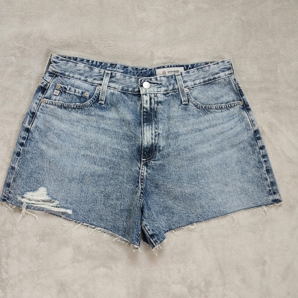 AG-ED Denim Alexxis High-Rise Wedgie Shorts - Picture 2 of 11